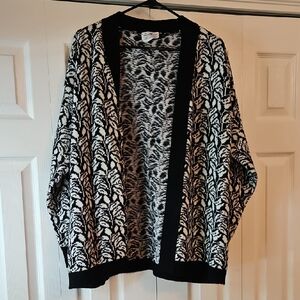 Chic Black and White Women's Cardigan
